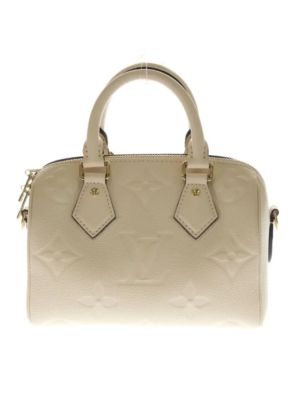 Louis Vuitton Monogram Empreinte Speedy Bandouliere 20 2-Way Shoulder Bag Ivory